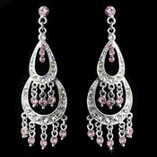 * Earring 804 Silver Pink * Earring 804 Silver Pink