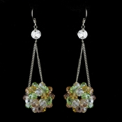 * Multi Colored Beaded Ball Earring Set 8551 * Multi Colored Beaded Ball Earring Set 8551