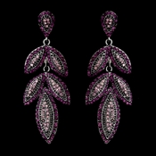 Silver Purple Earring Set 1329 Silver Purple Earring Set 1329