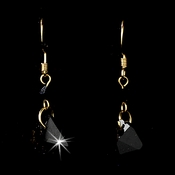 * Earring 8124 Gold Black * Earring 8124 Gold Black