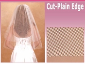 2 Tier 30" and 108" Cathedral Plain Edge Bridal Veil (VC 2C) 2 Tier 30" and 108" Cathedral Plain Edge Bridal Veil (VC 2C)