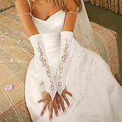 Designer Fingerless Bridal Glove GL 9130 A Designer Fingerless Bridal Glove GL 9130 A