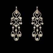 * Earring 8274 Gold Clear * Earring 8274 Gold Clear