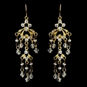 * Earring 7227 Gold Clear * Earring 7227 Gold Clear