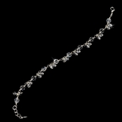 Silver Clear Swarovski Crystal Dainty Bracelet B 953 Silver Clear Swarovski Crystal Dainty Bracelet B 953