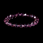 Pink Swarovski Crystal Bridal Bracelet B 201 Pink Swarovski Crystal Bridal Bracelet B 201