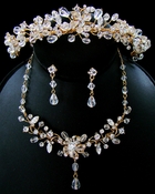 Couture Crystal Matching Jewelry & Tiara Set NE 8003 & HP 8003 Couture Crystal Matching Jewelry & Tiara Set NE 8003 & HP 8003