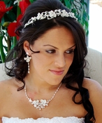 Couture Bridal Headpiece & Jewelry Set HP 7803 & NE 7803 Couture Bridal Headpiece & Jewelry Set HP 7803 & NE 7803