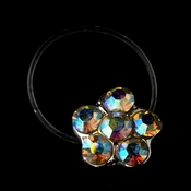 Silver-AB Rhinestone Flower Toe Ring 2 Silver-AB Rhinestone Flower Toe Ring 2