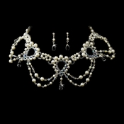 Necklace Earring Set 203 Lt Ivory AB Necklace Earring Set 203 Lt Ivory AB