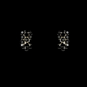 Black Clip On Rhinestone Earrings E 24678 Black Clip On Rhinestone Earrings E 24678