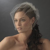 Plain Single Layered French Netting Birdcage Face Veil 900 Plain Single Layered French Netting Birdcage Face Veil 900