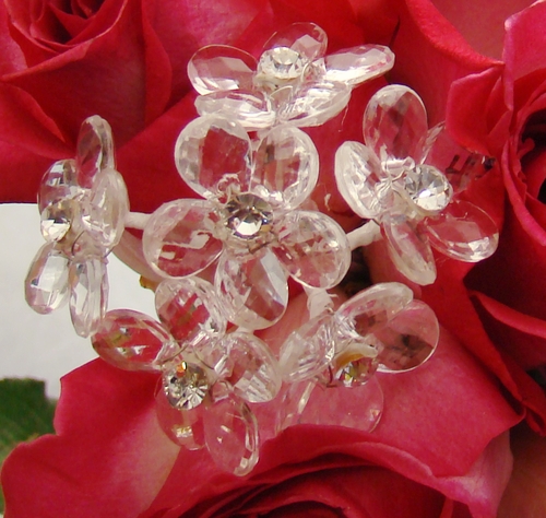 Crystal Bouquet Jewelry Flower Cluster BQ 284 Bunch Crystal Bouquet Jewelry Flower Cluster BQ 284 Bunch