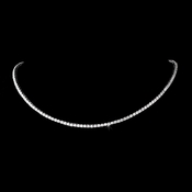 Silver Cubic Zirconia Jewelry Necklace N 50001 Silver Cubic Zirconia Jewelry Necklace N 50001