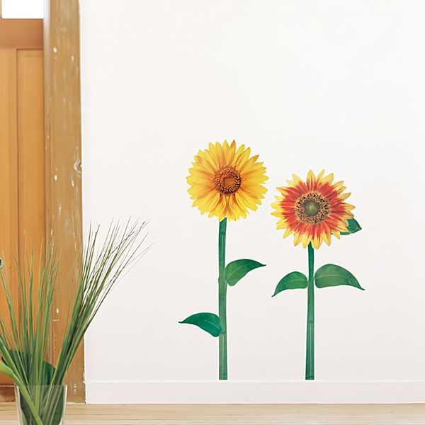 Sunflowers Wall Decals Stickers Appliques Home Decor