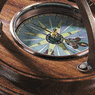 Authentic Models Terrestrial Globe with Compass Authentic Models Terrestrial Globe with Compass