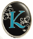 "K" Monogrammed Key Finder - Finders Key Purse-Disc "K" Monogrammed Key Finder - Finders Key Purse-Disc