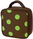 Lime Polka Dot Square Lunch Bag by Four Peas Lime Polka Dot Square Lunch Bag by Four Peas