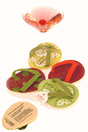Cocktail Time FlipFlop Wine Glass Coaster Set of 4 Cocktail Time FlipFlop Wine Glass Coaster Set of 4