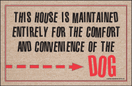 This House is Maintained...Dog Doormat This House is Maintained...Dog Doormat