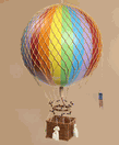 Rainbow Large Hanging Hot Air Balloons Royal Aero Rainbow Large Hanging Hot Air Balloons Royal Aero