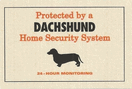 Protected by a Dachshund Doormat Protected by a Dachshund Doormat