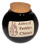 Ashes of Problem Clients Money Jar Ashes of Problem Clients Money Jar