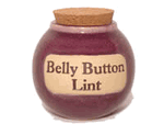 Funny Belly Button Lint Jar Ceramic