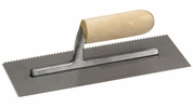 Marshalltown 971 Nu-Pride 11" x 4-1/2" Notched Trowel with Wood Handle - 3/16" x 5/32" 'V' Notched (16171) Marshalltown 971 Nu-Pride 11" x 4-1/2" Notched Trowel with Wood Handle - 3/16" x 5/32" 'V' Notched (16171)