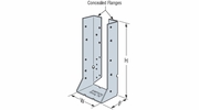Simpson Strong Tie HUC5.125/12 5-1/8" x 12" Heavy Duty Glulam Hanger Concealed/Reverse Flange Simpson Strong Tie HUC5.125/12 5-1/8" x 12" Heavy Duty Glulam Hanger Concealed/Reverse Flange