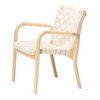 Artek Alvar Aalto - Armchair 45 - Linen Webbing Artek Alvar Aalto - Armchair 45 - Linen Webbing