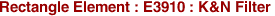 Rectangle Element : E3910 : K&N Filter
