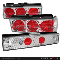 88-91 Honda Civic Honda Hatchback Chrome Altezza Tail Lights