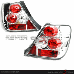 02-05 Honda Civic Si Hatchback Chrome Altezza Tail Lights