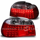 95-01 BMW E38 7 Series Red / Clear LED Tail Lights