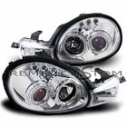 00-02 Dodge Neon Dual Halo LED Projector Headlights