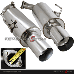 Catback Exhaust System For 2007-2012 Nissan Altima 3.5L – Stainless, 4" Tips, Speed Daddy