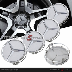 99-01 Mercedes Benz W208 CLK-Class CLK430 75mm Wheel Caps Silver
