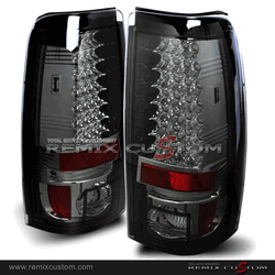 99-02 Chevy Silverado/GMC Sierra LED Smoke Tail Lights