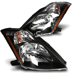 03-06 Nissan 350z / Fairlady Z Projector Headlights - Black