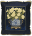 Blue and White Flower Pot Needlepoint Canvas