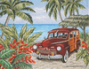 Woody In Paradise Needlepoint Canvas