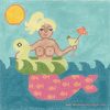 Floaty Mermaid with Margarita Needlepoint Canvas Floaty Mermaid with Margarita Needlepoint Canvas