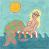 Mermaid in Floaty Needlepoint Canvas