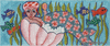 Mermaid Bathing Needlepoint Canvas