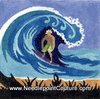 Surfer Boy Needlepoint Canvas