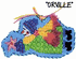 Flying Snowman with Star Needlepoint Canvas Flying Snowman with Star Needlepoint Canvas