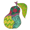 Whimsical Pear Needlepoint Canvas Whimsical Pear Needlepoint Canvas