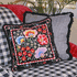 White Country Floral Needlepoint Canvas White Country Floral Needlepoint Canvas