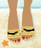 Counting Magpies Needlepoint Sandal Kit Counting Magpies Needlepoint Sandal Kit